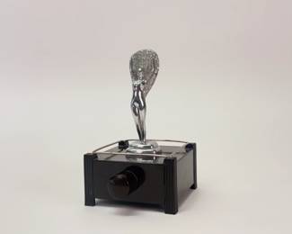 Another view of Art Deco era Silent Flame Table Lighter by Parker of London