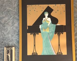 Art Deco illustration, limited edition, signed