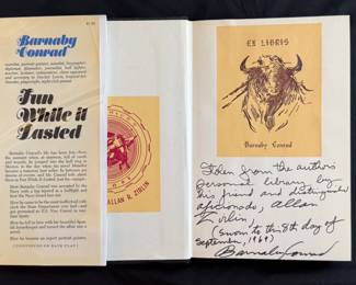 Inside front pages of Fun While it Lasted by Barnaby Conrad