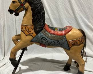 Vintage 19th Century Carousel Horse Folk Art