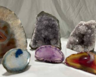Geode Assortment Amethyst , Agate And More
