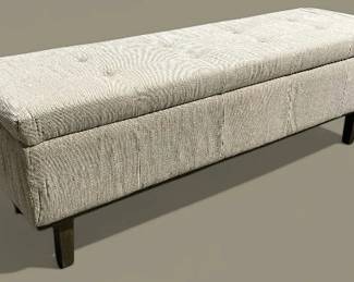 Gray Ottoman With Storage