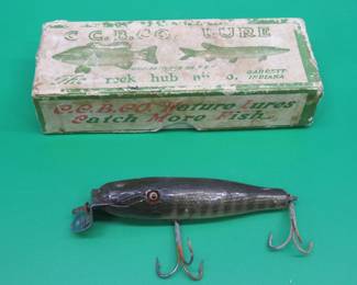 Lot 120. CC&B Famous Pikie Minnow in a box with papers