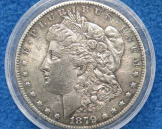 Lot 86. 1879 S Morgan silver dollar