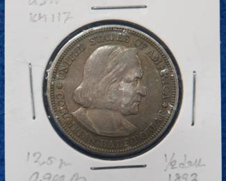 Lot 231. 1893 Columbian Exposition silver half dollar
