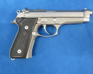 Lot 9. Beretta Model 96 semi-auto 40 cal. pistol. Ser. No. BER222465. Includes two magazines and a case.