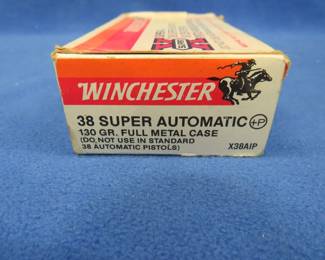 Lot 67. Winchester Super X 38 Special. 130-grain. Fifteen rounds.