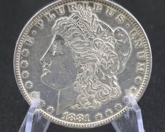 Lot 206. 1881 O Morgan Silver Dollar