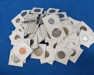 Lot 432. Foreign coins from many countries that are slabbed and dated. Mostly from the 1950s-1980s.