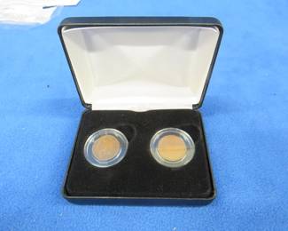 Lot 41. 1909 Indianhead and 1909 Lincoln cent transition set