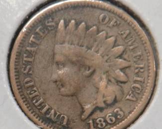 Lot 234. 1863 Indian Head Penny