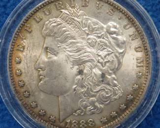 Lot 89. 1888 O Morgan silver dollar