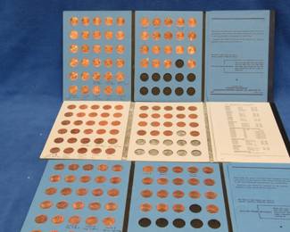 Lot 406. Three Lincoln Penny albums with high-grade pennies from 1998-2019