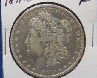 Lot 423. 1891 O Morgan silver dollar