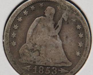 Lot 236. 1853 O Seated Liberty Quarter
