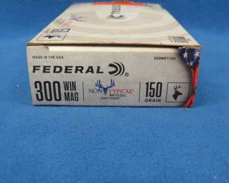 Lot 60. Federal 300 Win. Mag. 150-grain. 20 rounds.