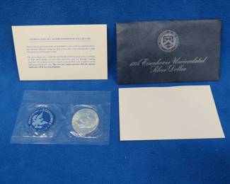 Lot 44. 1974 Eisenhower Uncirculated Silver Dollar