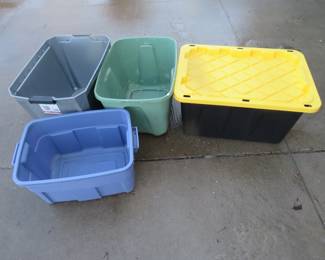 Lot 352. Four totes