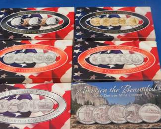 Lot 105. 24 Sets of State Quarters. 124 total quarters.