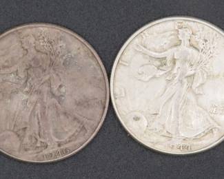 Lot 132. Two 1946 Liberty Halves