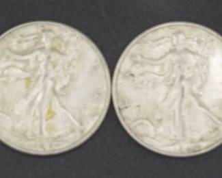 Lot 133. 1945 and 1947 Liberty Halves