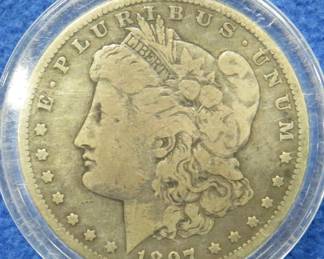 Lot 93. 1897 O Morgan silver dollar