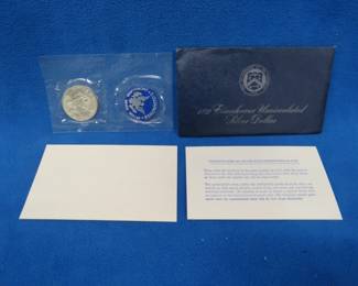 Lot 47. 1972 Eisenhower Uncirculated Silver Dollar