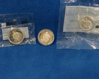 Lot 46. Three 1982 George Washington Silver Commemorative Half Dollars. Each coin contains 11.25 grams of pure silver. 33.75 total grams of pure silver.