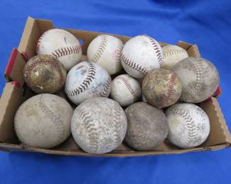 Lot 327. Softballs and baseballs