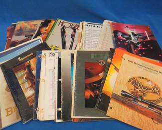 Lot 247. Old firearms and optics catalogs