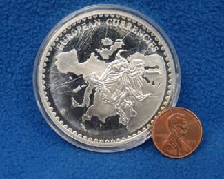 Lot 281. Portugal EU silver round medal