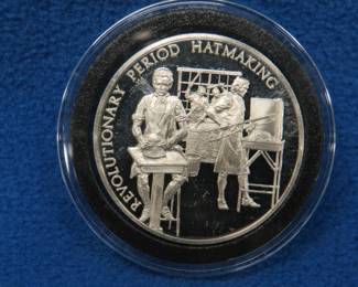 Lot 94. 1972 Postmasters of America sterling silver medallion. 24.9 grams.
