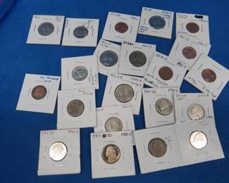 Lot 447. Collection of proof and error coins. Dates as pictured.