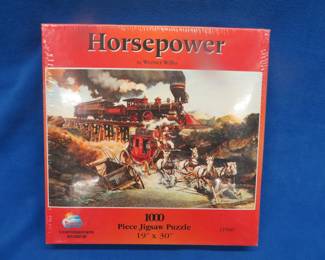 Lot 103. NIP 1000-piece jigsaw puzzle "Horsepower"