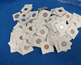 Lot 431. Foreign coins from many countries that are slabbed and dated. Mostly from the 1940s-1980s.