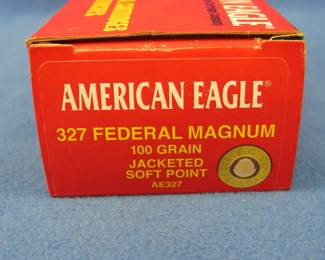 Lot 161. Federal American Eagle 327 Fed. Mag. 100-grain JSP. Full box of 50 rounds.