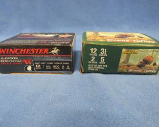Lot 330. Two full boxes of 12-gauge 3 1/2" turkey loads. 20 total rounds.
