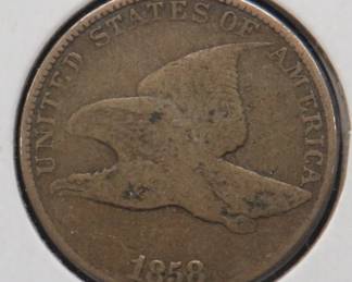 Lot 237. 1858 large letter Flying Eagle Cent