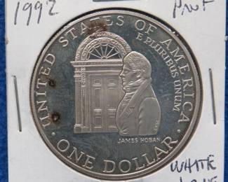 Lot 311. 1992 W White House proof silver dollar
