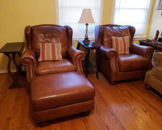 LEATHER CLUB CHAIRS