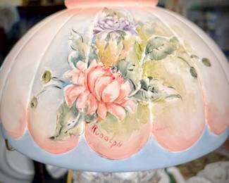Vintage hand-painted lamp