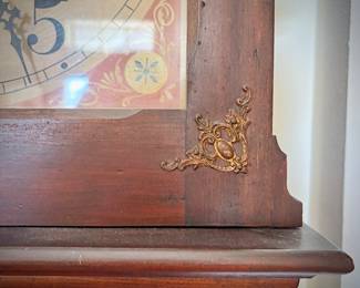 Antique 1850s grandfather clock, made in Connecticut