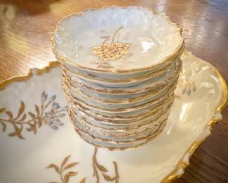 Limoges France tray and small plates