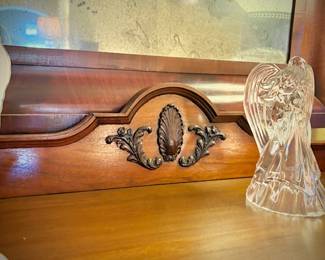 Antique china cabinet with glass front and sides