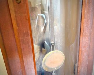 Antique 1850s grandfather clock, made in Connecticut