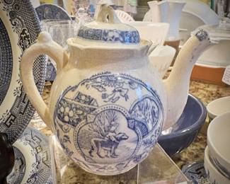 Antique 1880s Charles Allentown & Sons "Little Mae" Staffordshire child's teapot