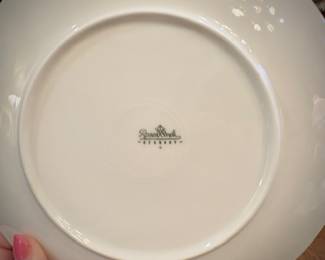 MCM Germany Rosenthal-Continental "Crystalline Blue" china set with white inside, iridescent lavender/blue exterior