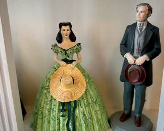 Franklin Mint "Gone With The Wind" series - Scarlett O'Hara, Rhett Butler, the first husband, Mammy, Prissy, Melanie, Ashley, Belle Whatling