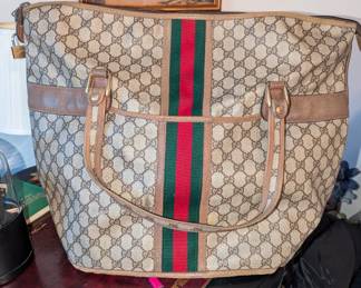 GUCCI Vintage Large Luggage Travel Bag