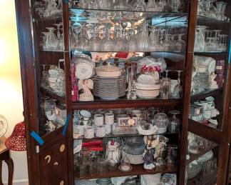 Various china and Baccarat Crystal